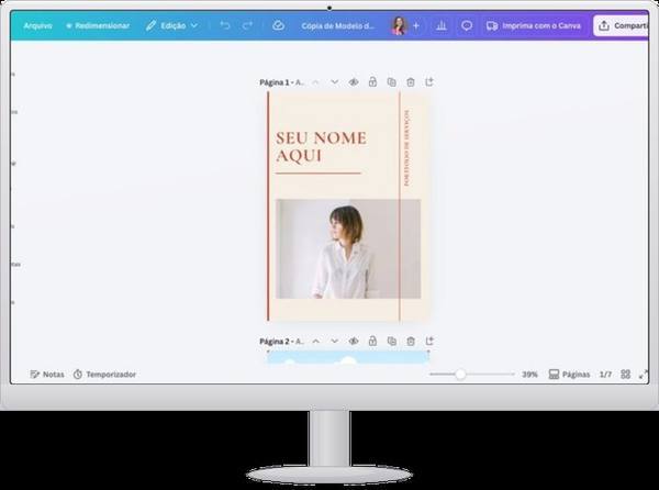 Modelos Canva de Portfólio